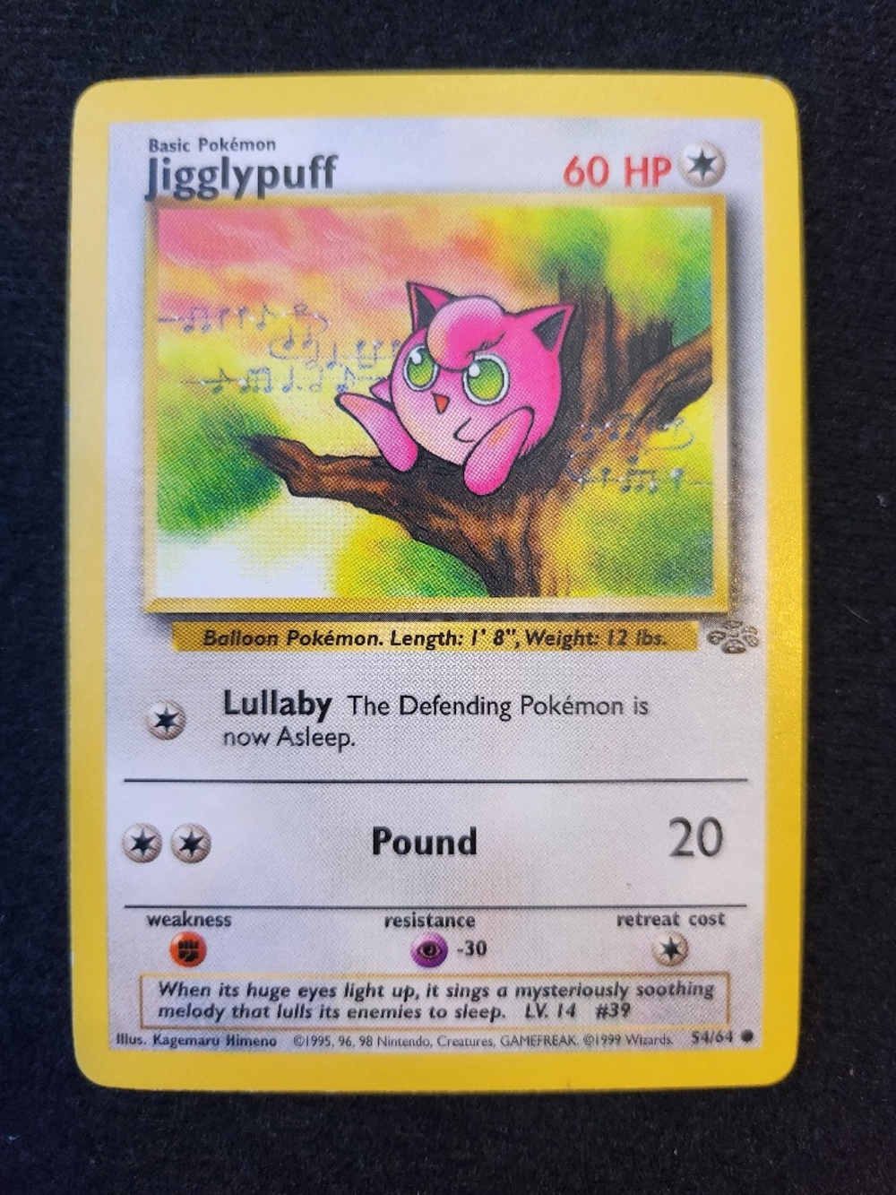 Jigglypuff (54/64) - Original Pokémon Trading Card Game - Jungle (1999)